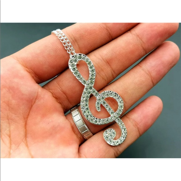 Treble Clef Necklace - Picture 3 of 3